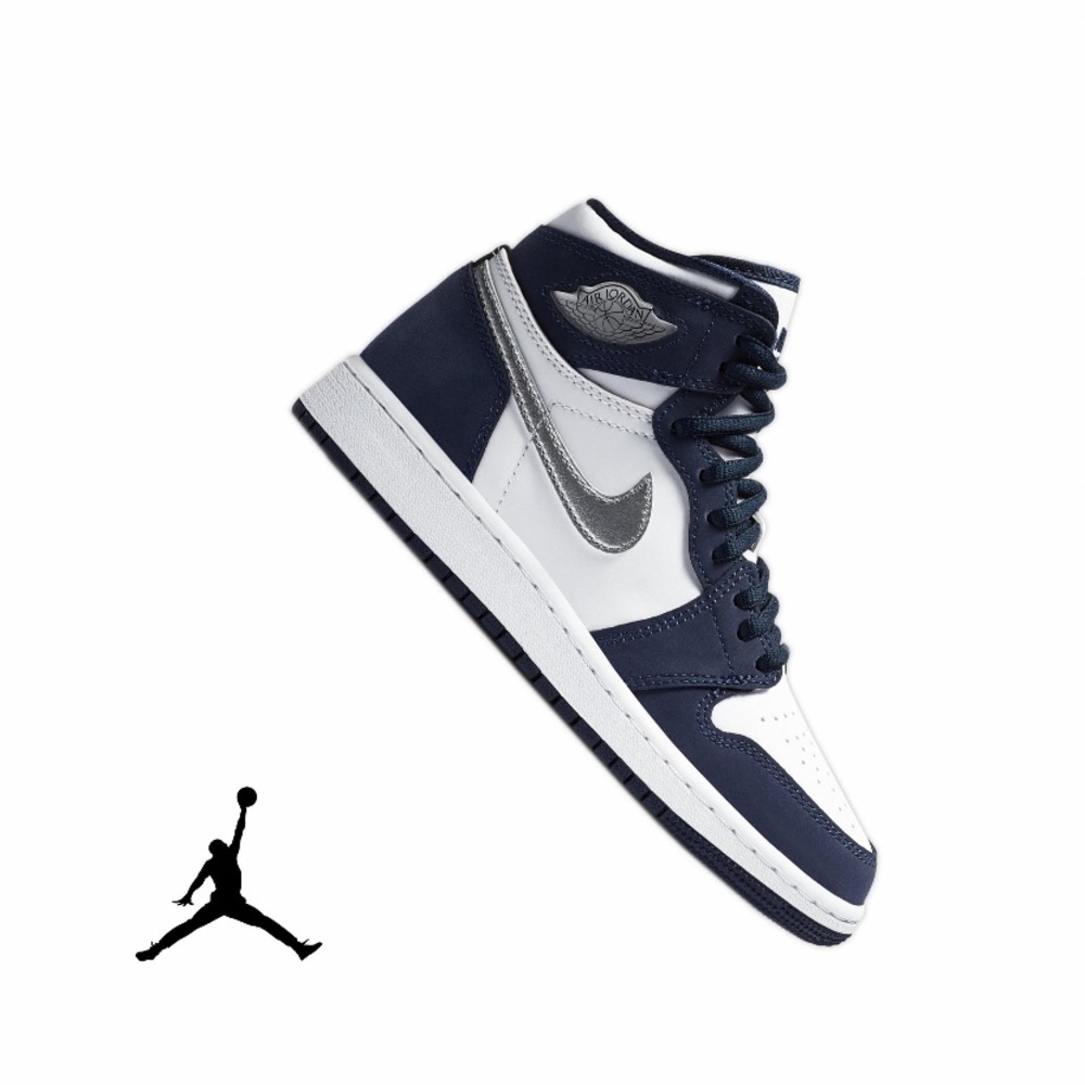 Retro 1 Midnight Navy/Metallic Silver